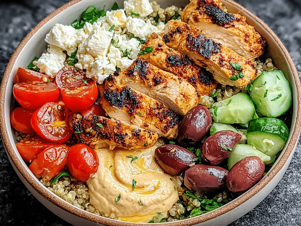 Homemade Mediterranean Chicken Bowls