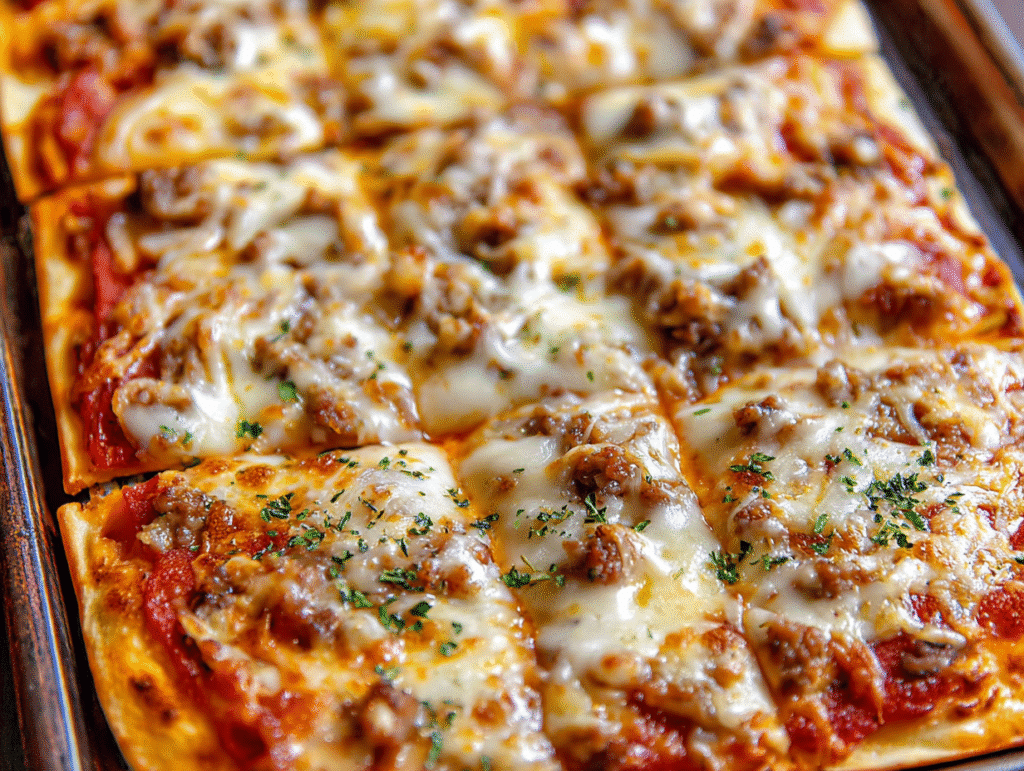 Homemade School Pizza