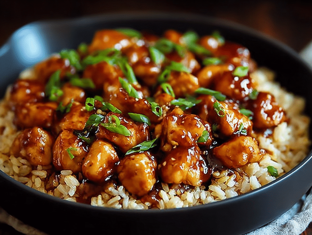Honey BBQ Chicken Rice