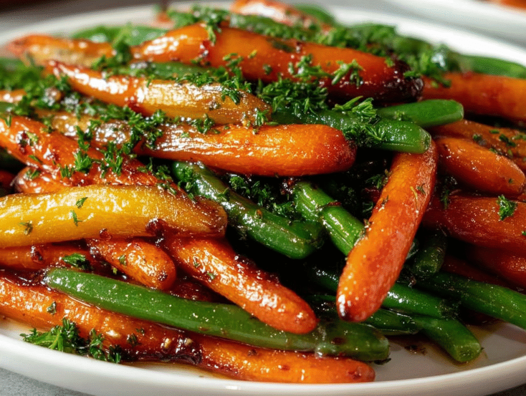 Honey Glazed Carrots & Green Beans