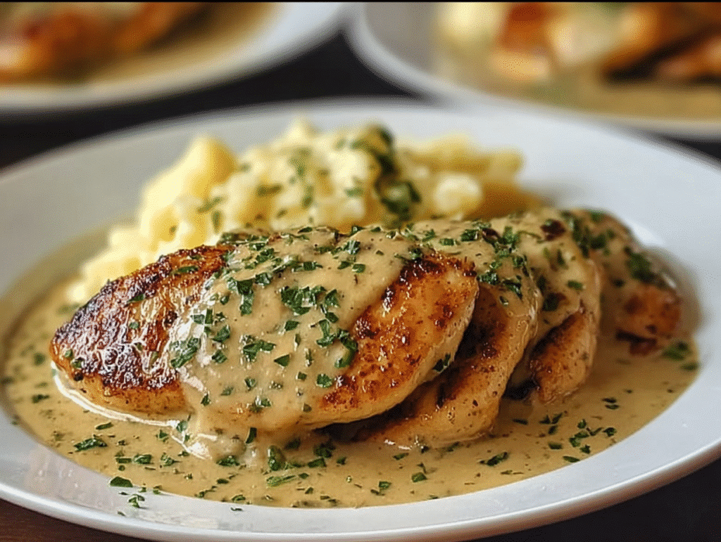 Irish Chicken Whiskey Cream Sauce