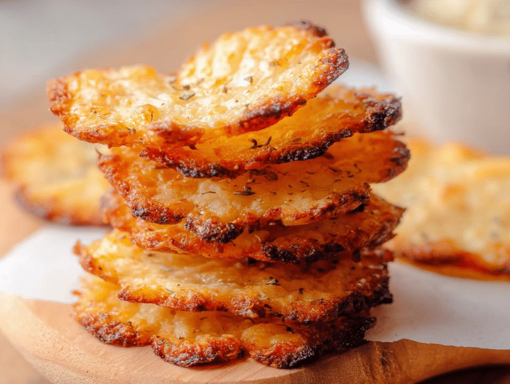 Keto Cottage Cheese Crackers