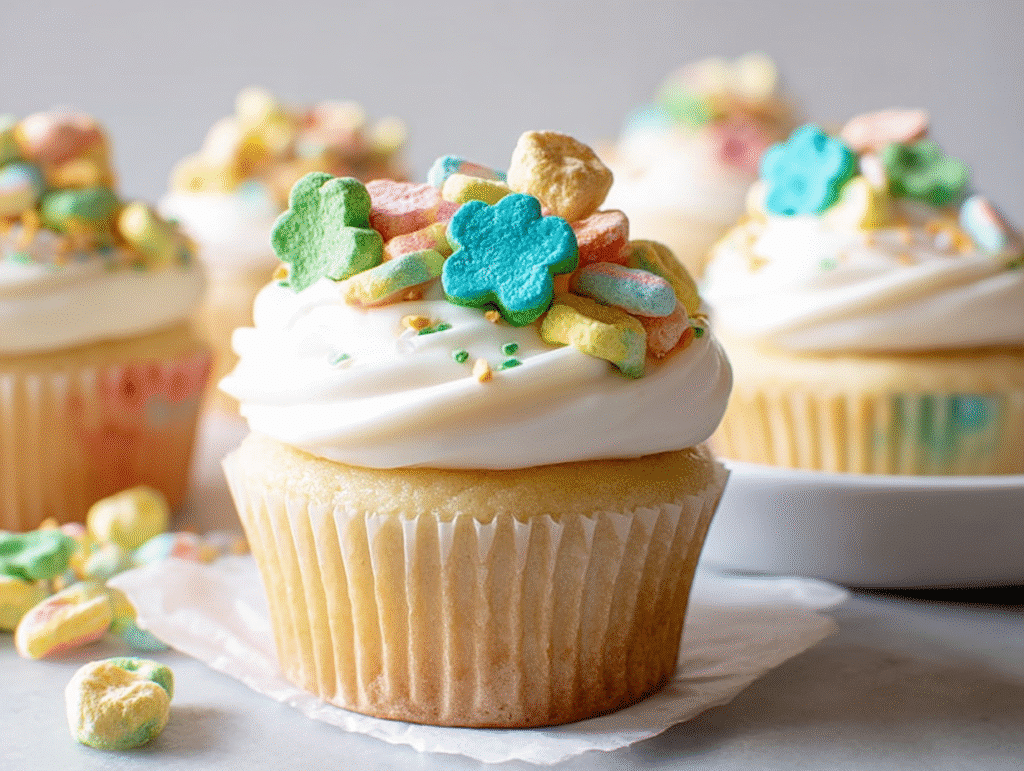 Lucky Charms Cupcakes