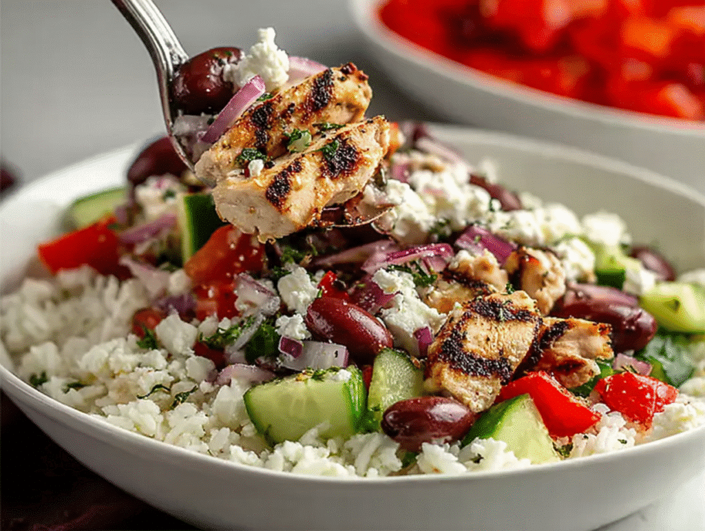 Mediterranean Chicken Bowl Meal Prep