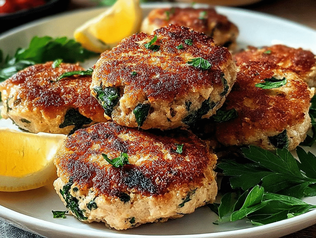 Mediterranean Chicken Patties