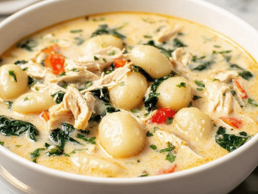 Olive Garden Copycat Chicken Gnocchi Soup