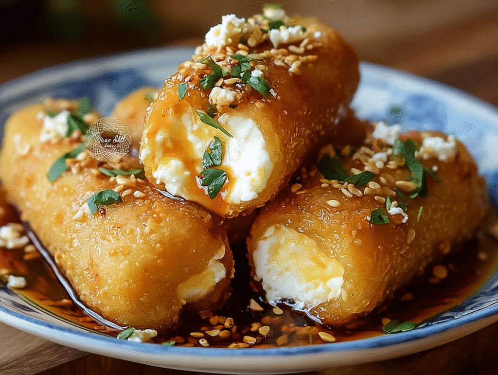 Oven Fried Feta Rolls