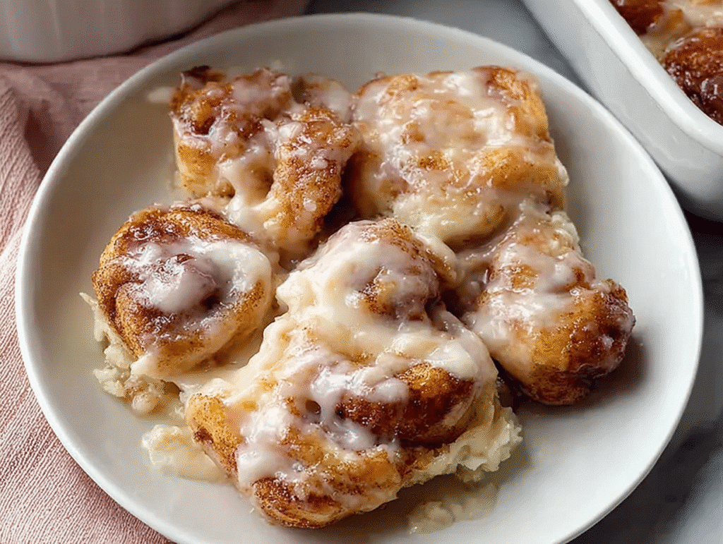 Overnight Cinnamon Roll Casserole