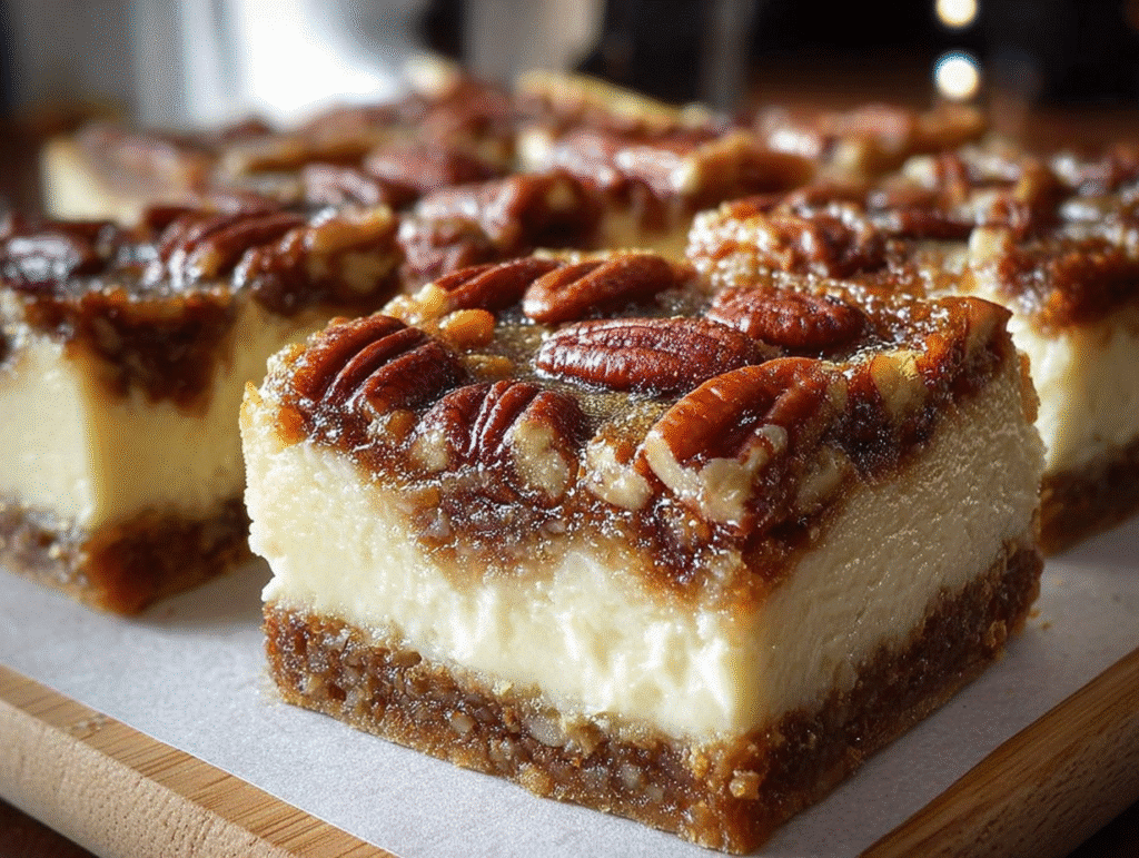 Pecan Pie Cheesecake Bars