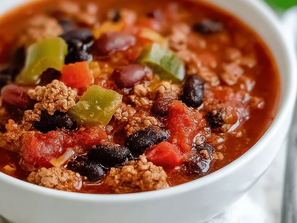 Quick Crockpot Black Bean Chili
