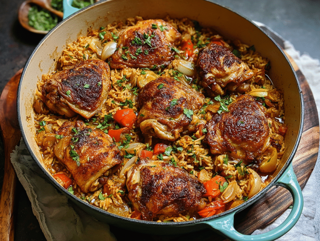 Quick Dutch Oven Chicken Thighs