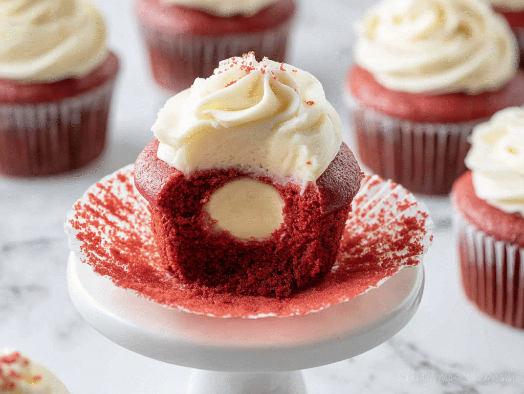 Red Velvet Cheesecake Cupcakes