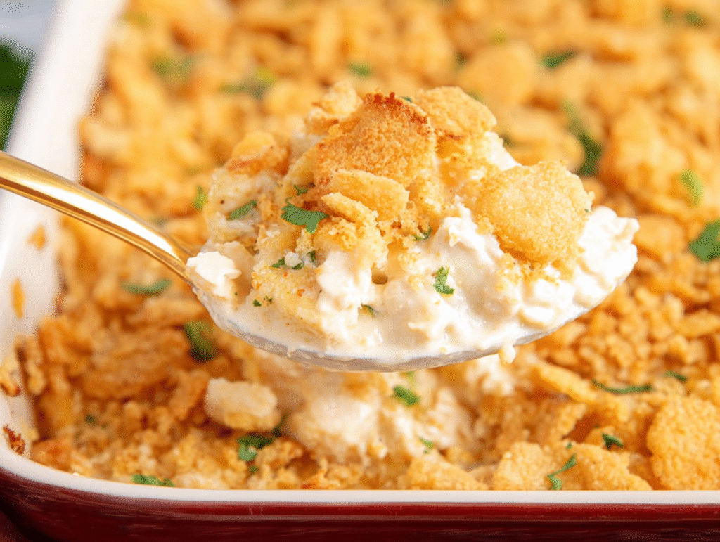 Ritz Cracker Chicken Casserole
