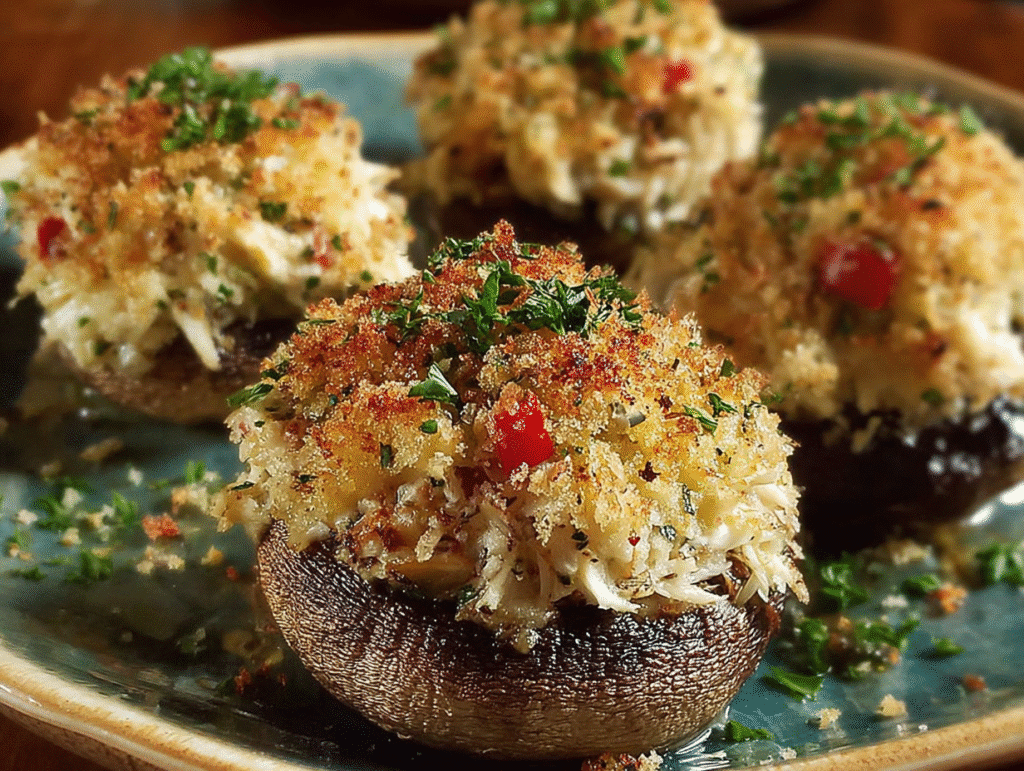 Ruth's Chris Crab-Stuffed Mushrooms