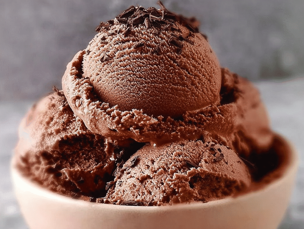 Simple Chocolate Cottage Cheese Ice Cream