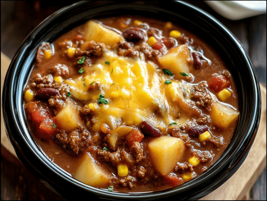 Slow Cooker Cowboy Casserole