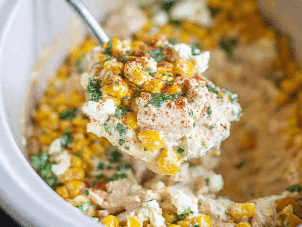 Slow Cooker Street Corn Chicken