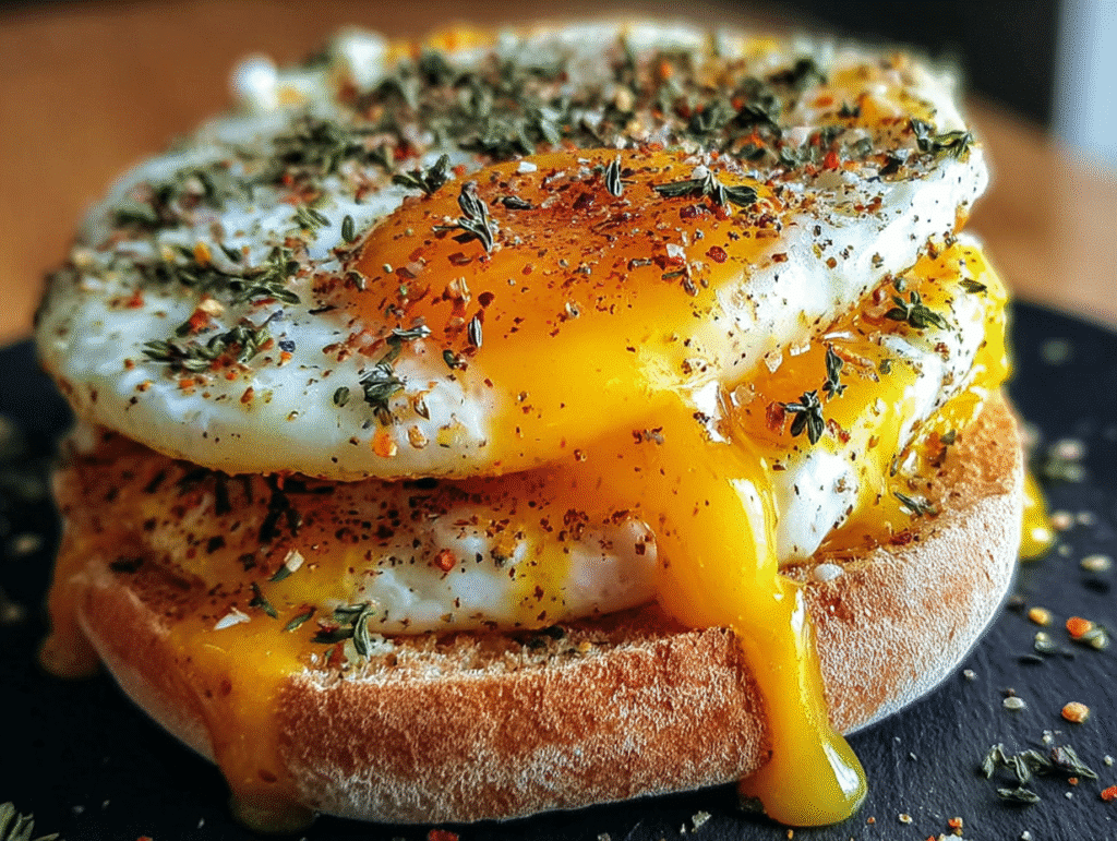Spiced Egg Muffin Toast