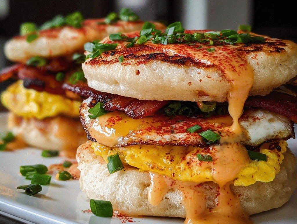 Spicy Chipotle Egg Breakfast Sandwiches