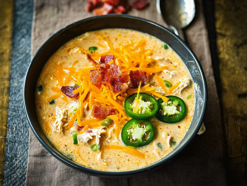 Spicy Jalapeno Popper Chicken Soup