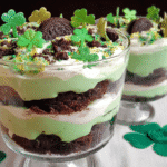 St. Patrick's Day Brownie Trifle