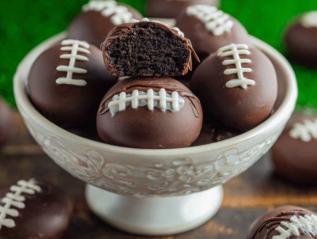 Tailgate Oreo Football Truffles