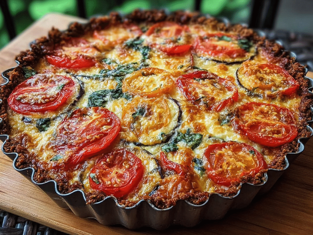 Tomato and Eggplant Pie