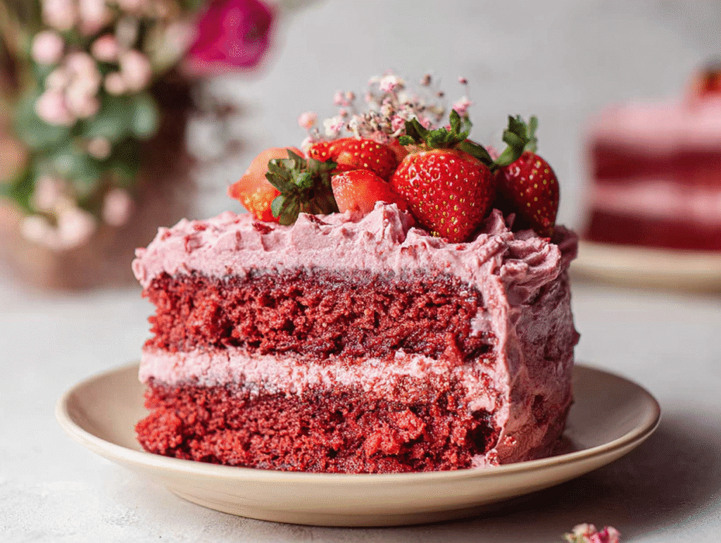 Vegan Strawberry Cake