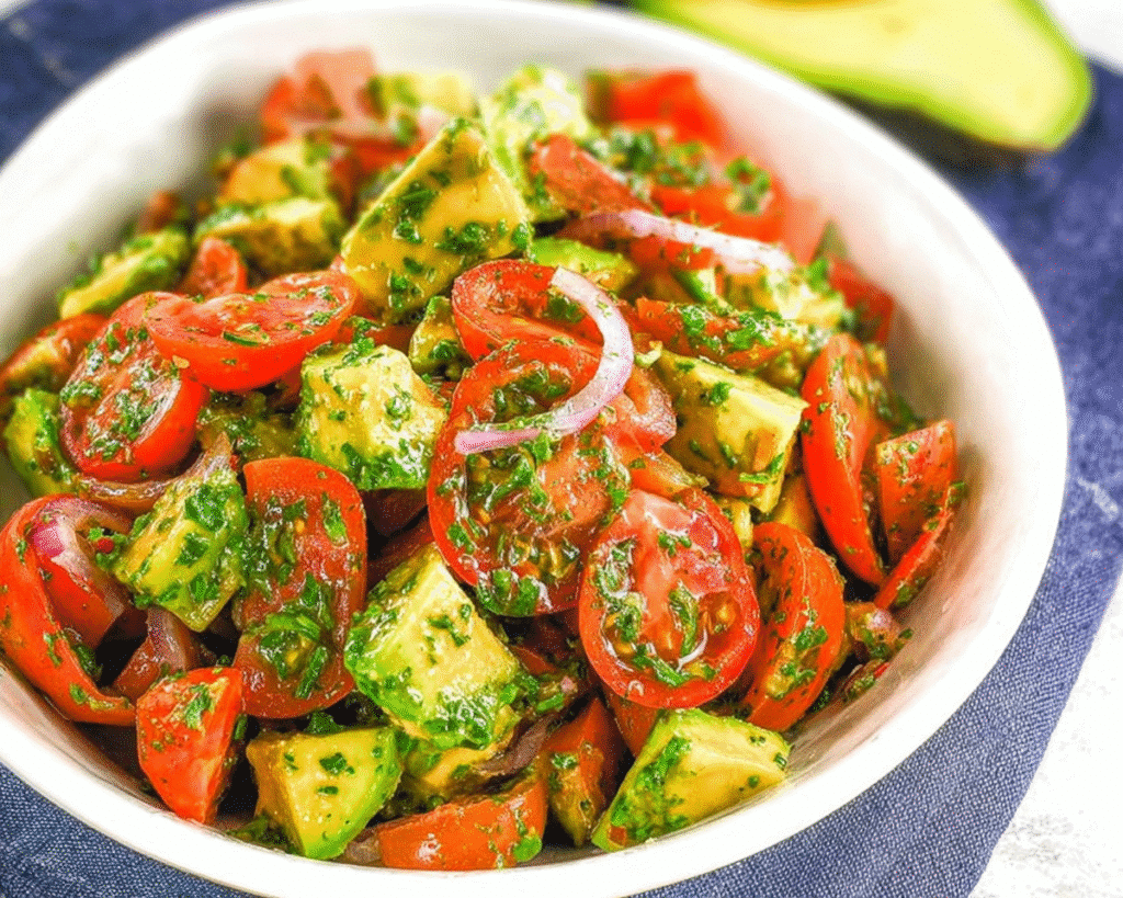 Avocado and Tomato Salad For Spring