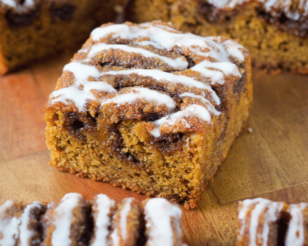 Banana Cinnamon Roll Cake For Spring