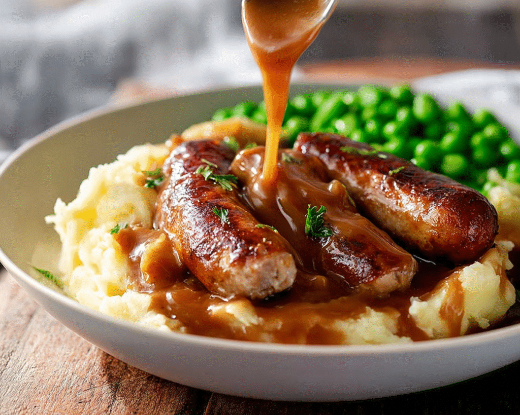 Bangers and Mash For St Patrick's Day