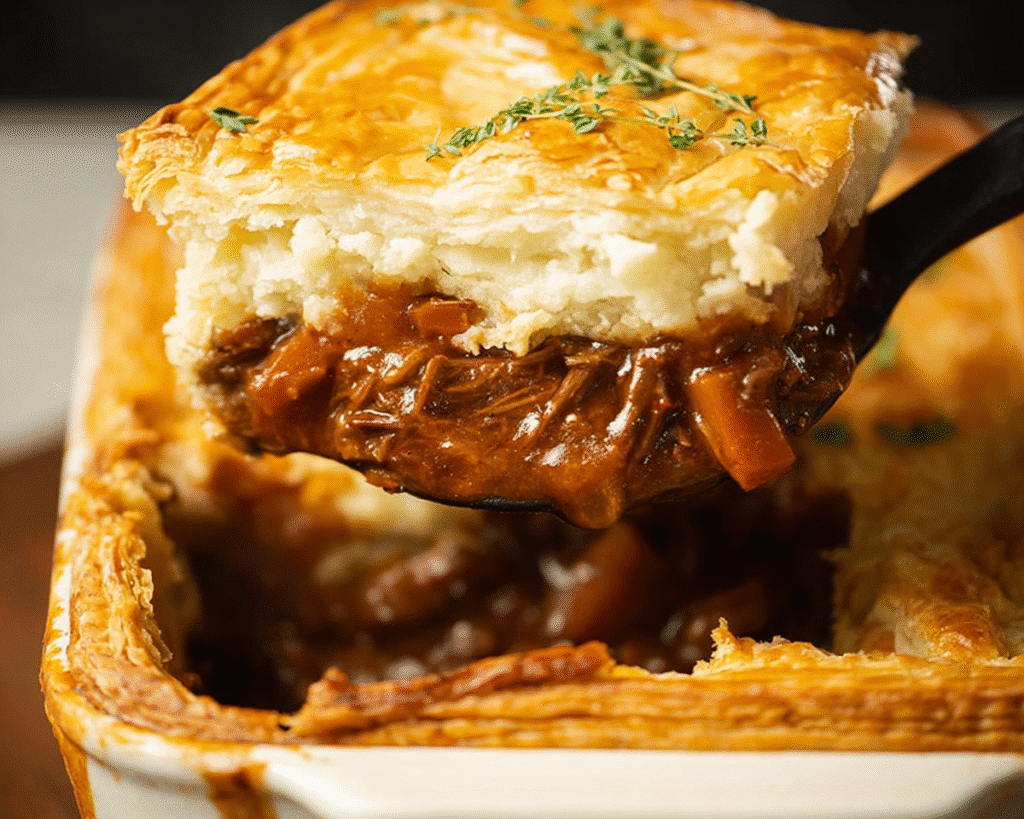 Beef and Stout Pie For St Patrick's Day