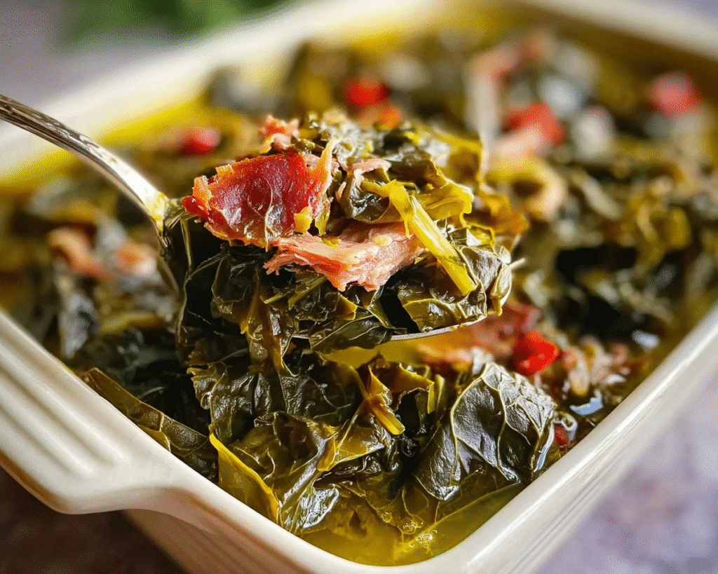 Braised Collard Greens For Spring
