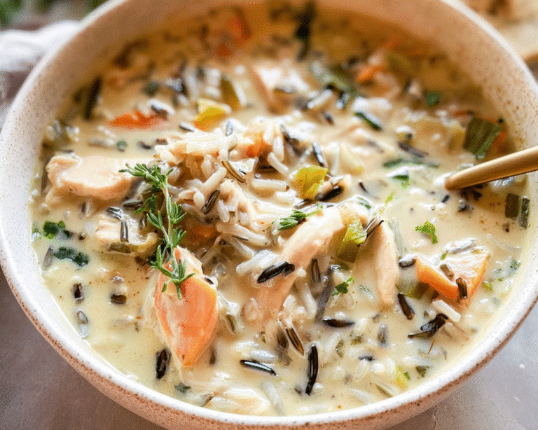 Chicken and Wild Rice Soup For Spring Dinner