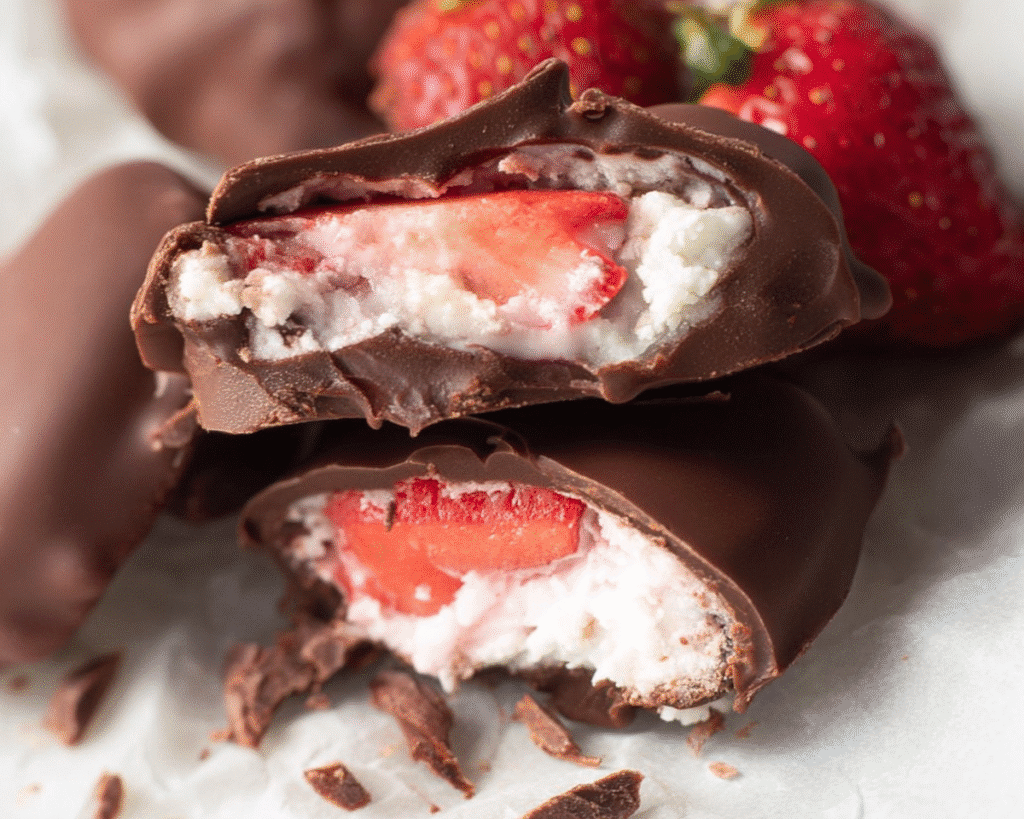 Chocolate Greek Yogurt Bites For Spring