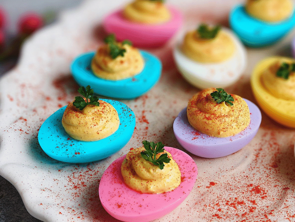 Colored Deviled Eggs