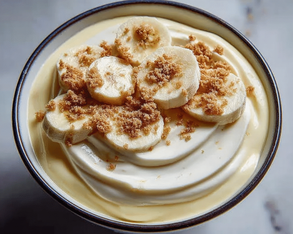 Cottage Cheese Banana Pudding