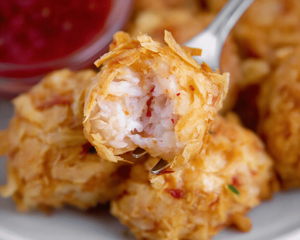 Crunchy Shrimp Balls For Spring