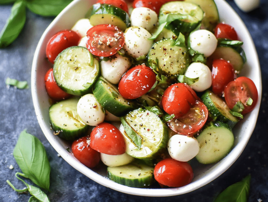 Cucumber Caprese Salad