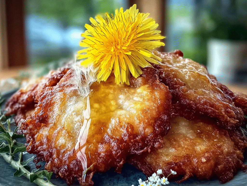 Dandelion Fritters