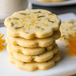 Dandelion Shortbread Cookies