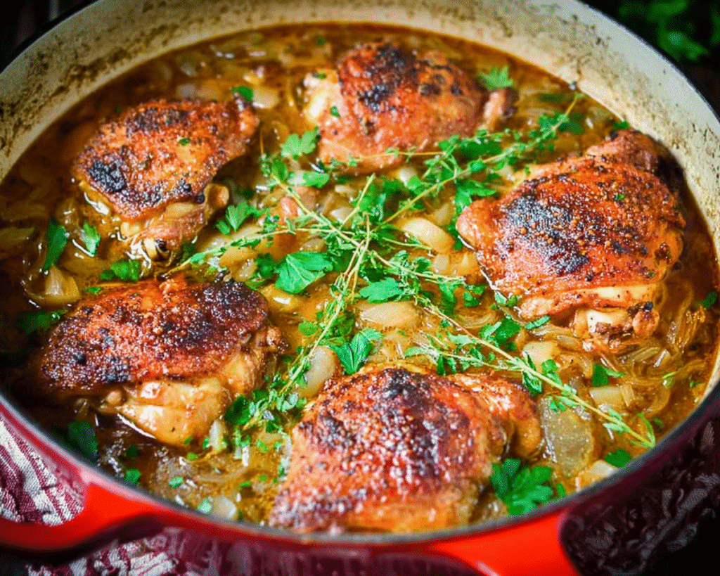 Dutch Oven Chicken Thighs For Spring
