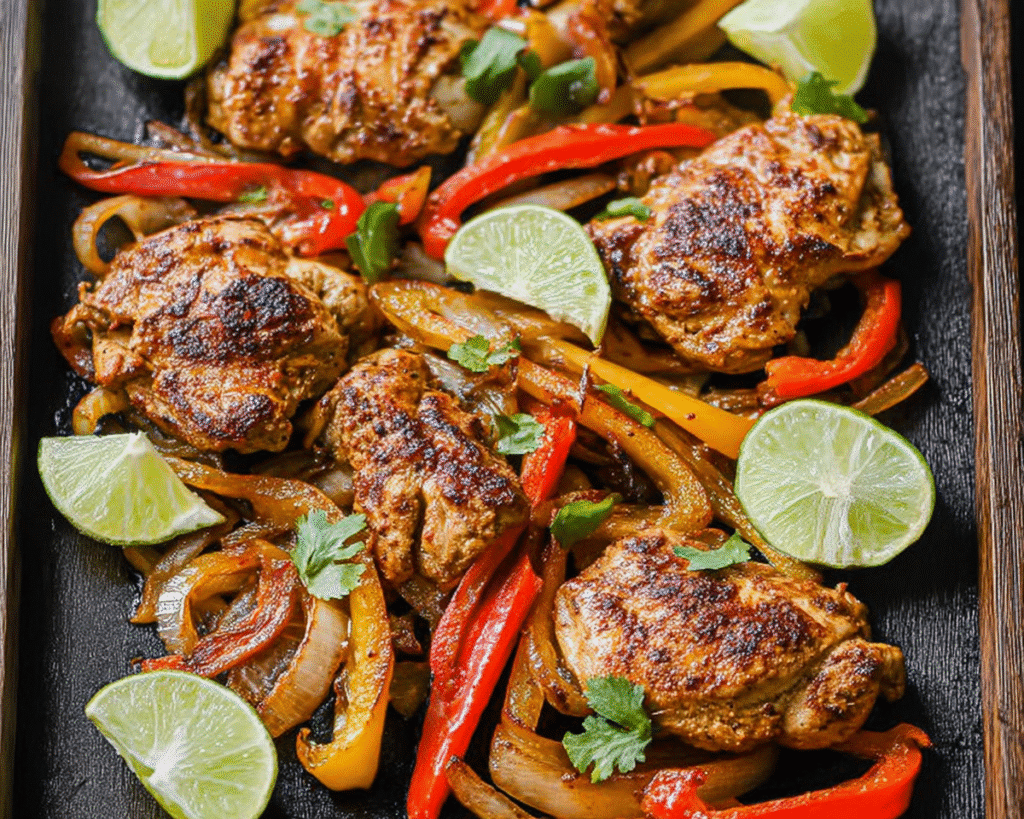 Easy Chicken Thigh Fajitas For Spring