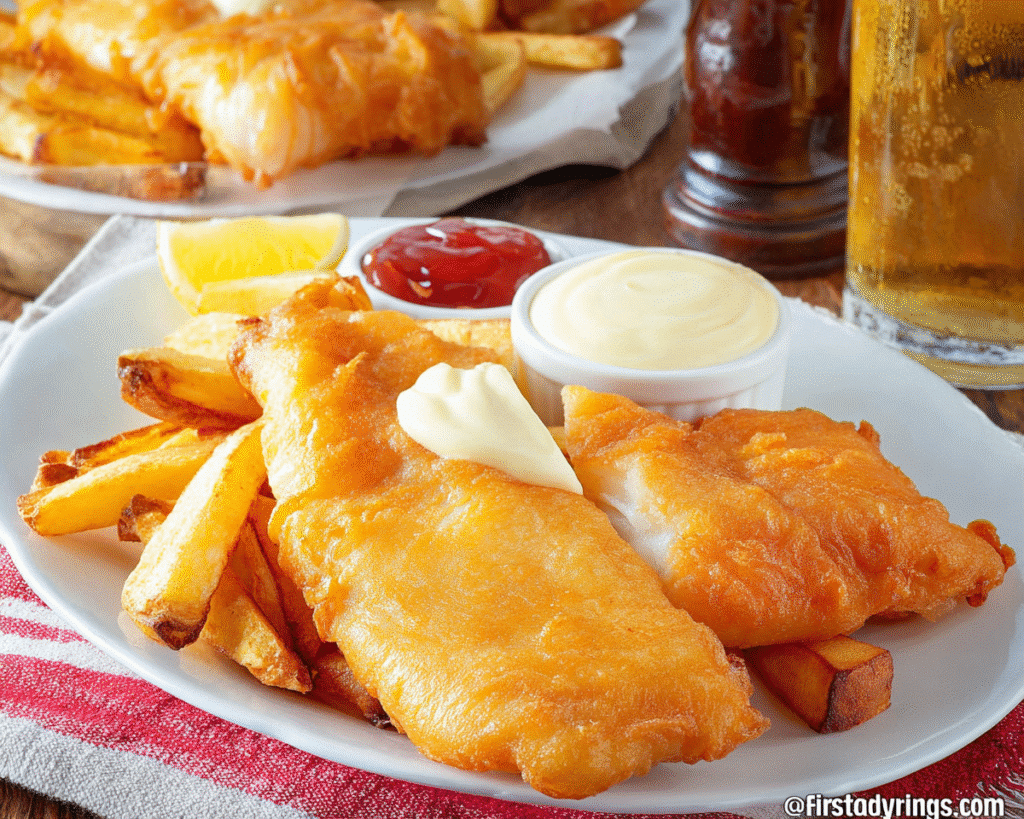 Fish and Chips For St Patrick's Day