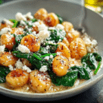 Gnocchi with Spinach and Feta For Spring Dinner