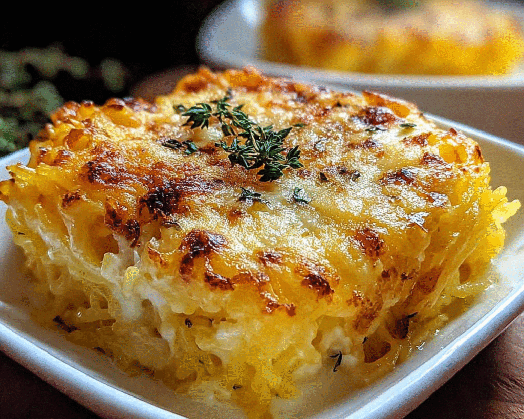 Healthy Spaghetti Squash Au Gratin