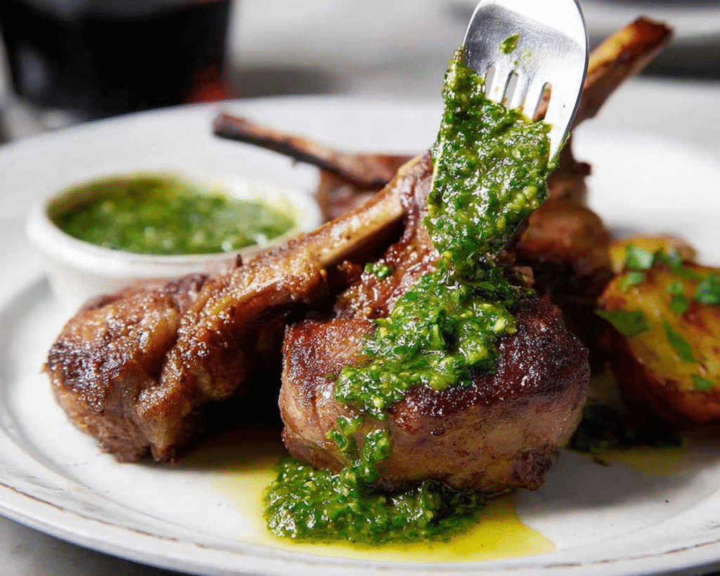 Irish Lamb Chops with Mint Sauce For St Patrick's Day