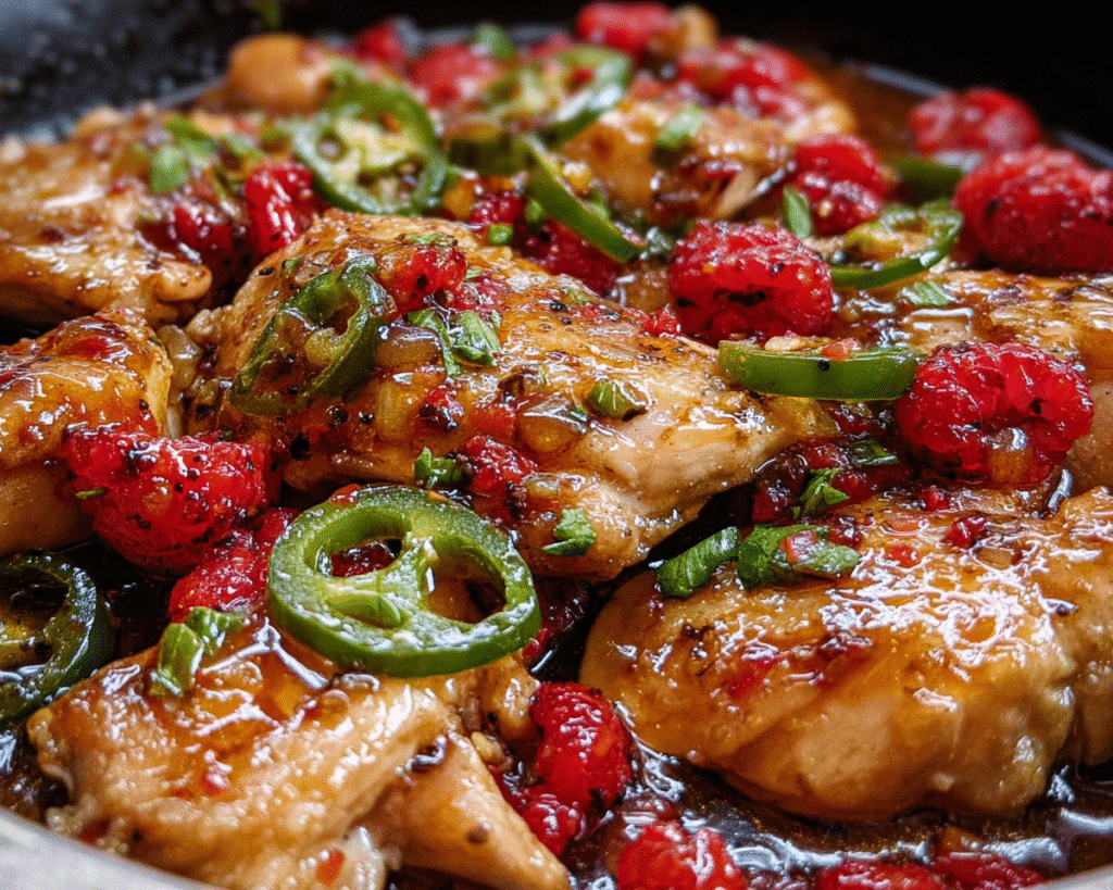Jalapeno Raspberry Chicken For Spring Dinner