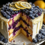 Lemon Blueberry Layer Cake