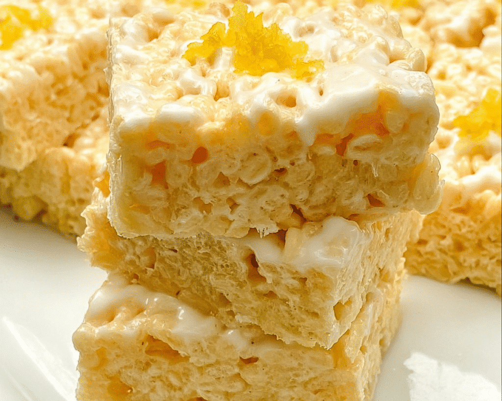 Lemon Rice Krispy Treats For Spring Desserts